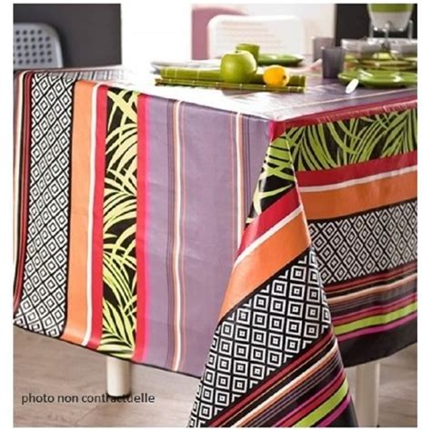 Nappe En Toile Cir E Rectangulaire X Cm Exotic Stripes