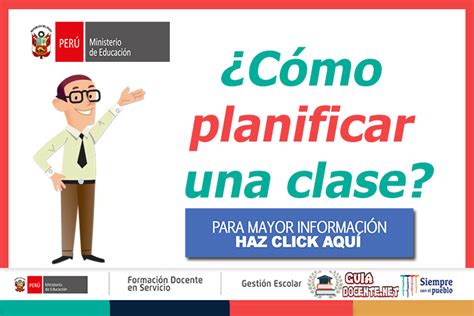 C Mo Planificar Una Clase Gu A Docente