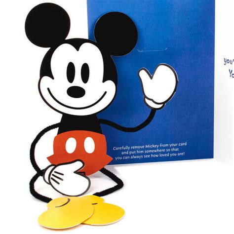 Disney Mickey Mouse A Ton of Love Birthday Card With Posable Mickey - Greeting Cards | Hallmark