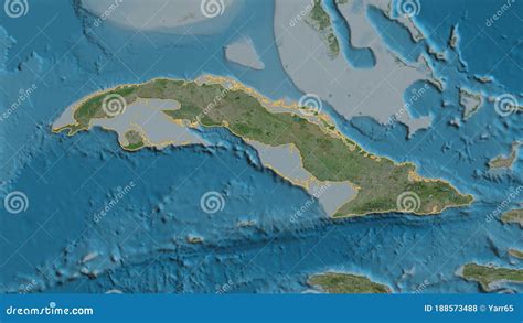 Cuba - overview. Satellite stock illustration. Illustration of havana ...