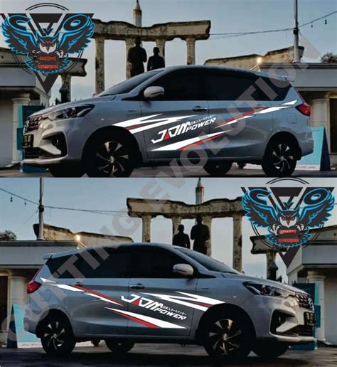 CUTTING STICKER STIKER MOBIL SUZUKI ERTIGA STICKER MOBIL LIST SUZUKI