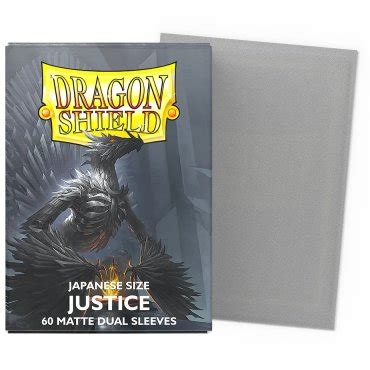 60 Pochettes Dual Matte Format Japonais Justice Dragon Shield