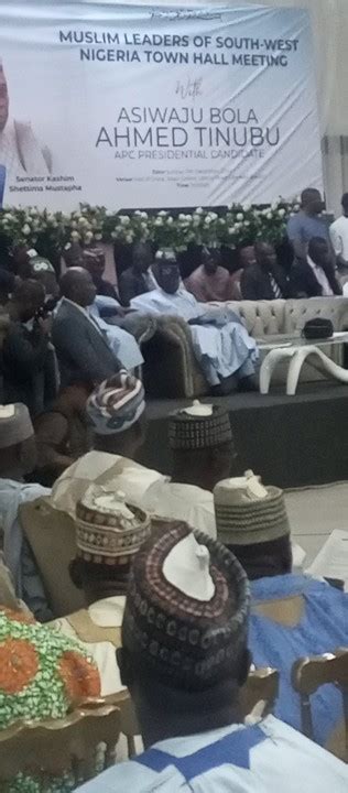 Bola Tinubu In Ibadan For Meeting With South West Muslim Leaders Politics Nigeria