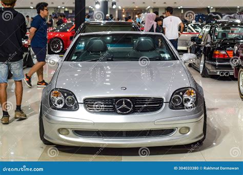 Silver Mercedes-Benz SLK 230 Displayed in Mercedes-Benz National ...