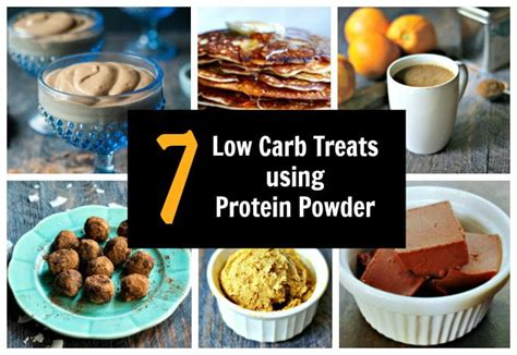 7 Low Carb Treats Using Protein Powder