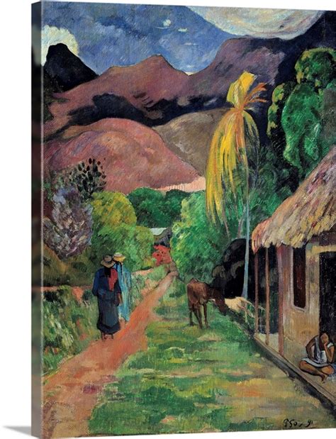 A street in Tahiti by Paul Gauguin | Great Big Canvas