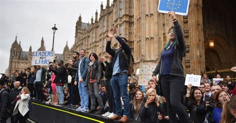 Hundreds Rally Against Brexit Outside Parliament Despite Protest Being