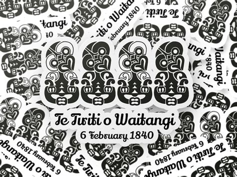 Digital Māori Te Tiriti O Waitangi Tiki Design, Waitangi Artwork for ...