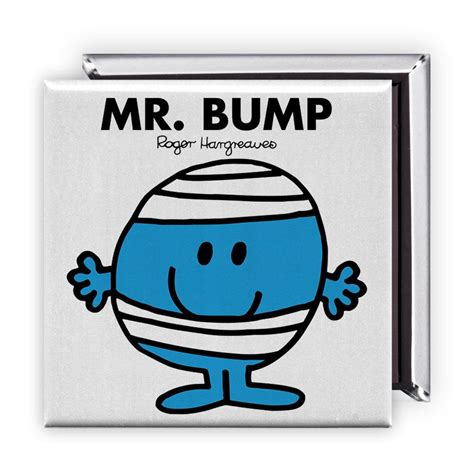 Personalised Mr. Bump Square Magnet