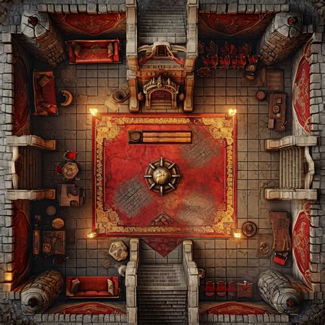 10 Gridless Opulent Castle Interior Battle Maps Vtt Pack For Dnd