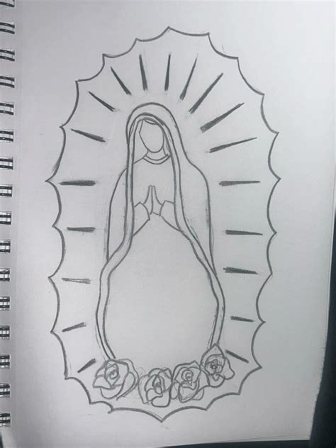la virgen de guadalupe drawing 1