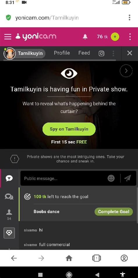 Tamilkuyin Spy Face Pussy Compilation