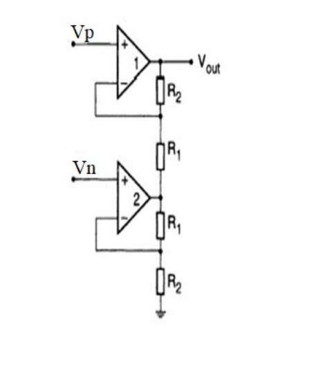 Solved Consider The Following Two Opamp Instrumentation Chegg