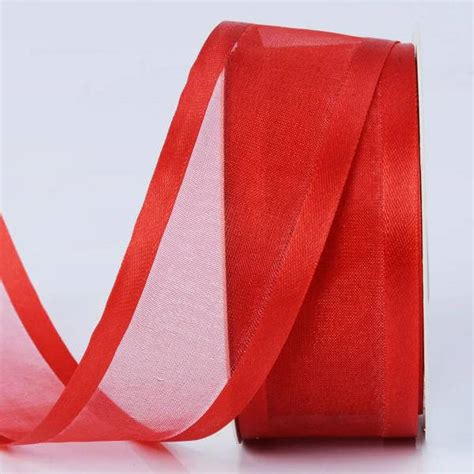 38Mm Satin Edge Sheer Organza Ribbon ReanPackaging