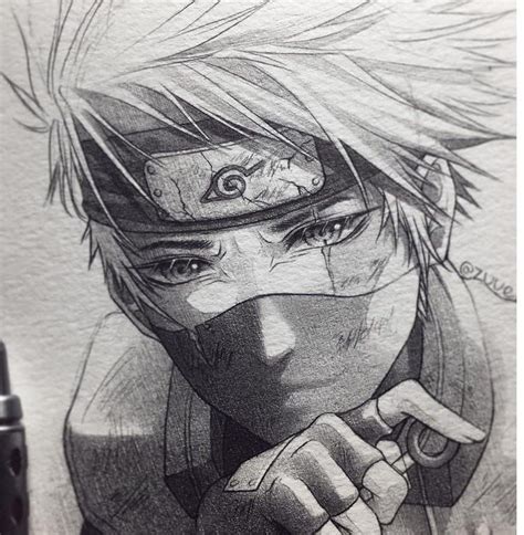 Kakashi Naruto Sketch Drawing Naruto Sketch Anime Sketch Images