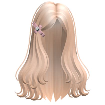 Cute Dolly Hair With Ribbon Hairpin Blonde Roblox Item Rolimon S