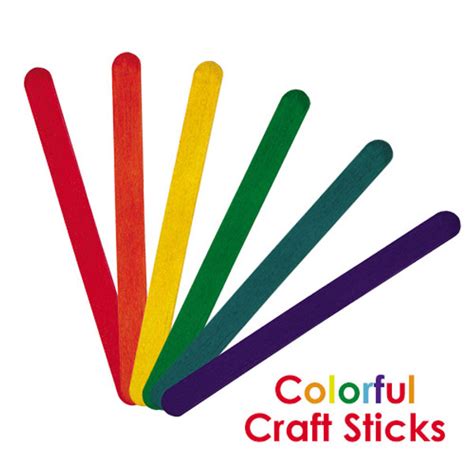 An image of colorful craft sticks arranged in a fan shape with the text ...