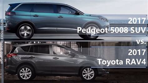 2017 Peugeot 5008 Suv Vs 2017 Toyota Rav4 Technical Comparison Youtube