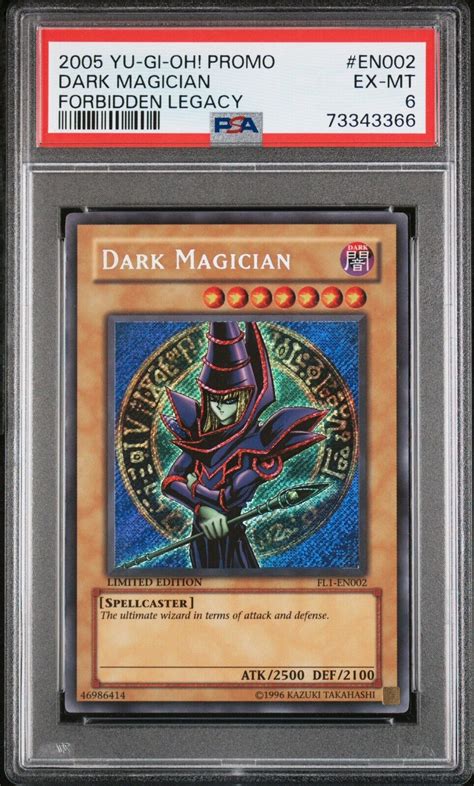 PSA 6 EX MT Dark Magician FL1 EN002 Limited Edition Secret Rare