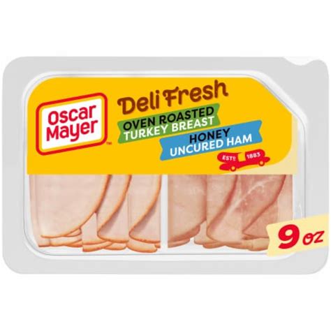 Oscar Mayer Deli Fresh Oven Roasted Turkey & Smoked Ham Sliced Deli ...