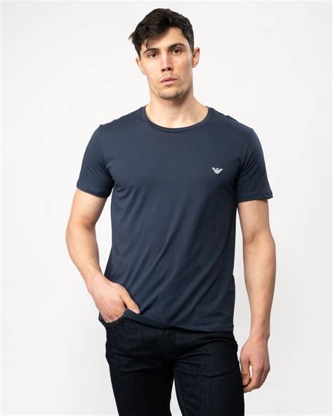 Emporio Armani Mens Eagle Logo Beach T Shirt