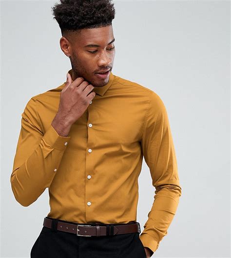yellow dress shirt men outfits mustard yellow shirt outfit men shirt