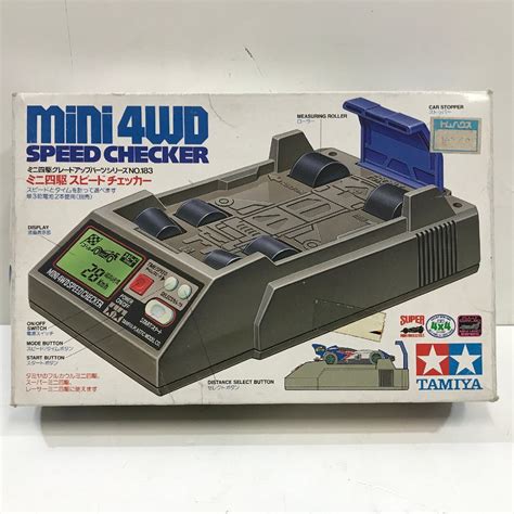 【やや傷や汚れあり】tamiya ミニ四駆スピードチェッカー 《通電確認済・箱付き》 タミヤ Mini 4wd Speed Checker の