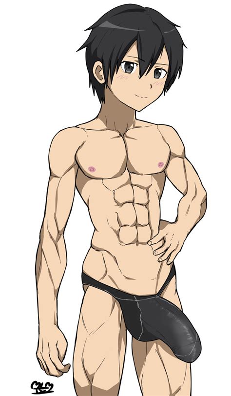 Rule 34 1boy Abs Big Balls Big Penis Bulge Kirigaya Kazuto Kirito Male Male Only Mlm4anemone