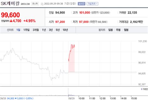 특징주 Sk케미칼 500억 규모 자사주 소각 결정에 강세