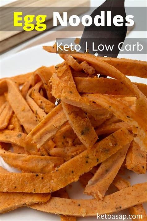 Easy Keto Baked Cheese Egg Noodles Low Carb Recipe Ketoasap