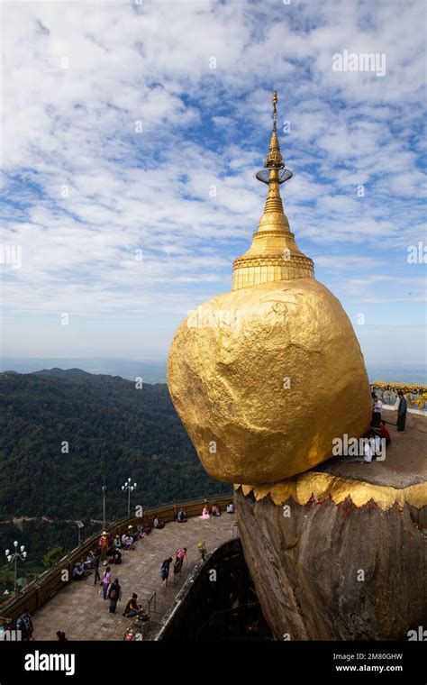 The Kyaik Htee Yoe Pagoda Or Golden Rock Also Known As The Kyaiktiyo