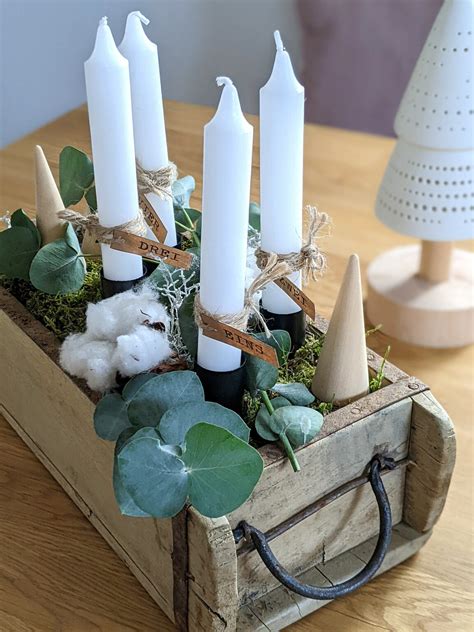 Diy Ziegelform Adventskranz Basteln Lavendelblog