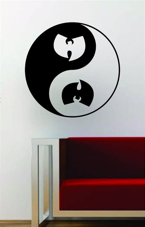 Wu Tang Clan Yin Yang Hip Hop Rap Quote Decal Sticker Wall Vinyl Art