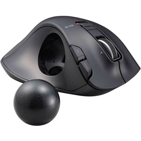 Left Handed 2 4GHz Wireless Thumb Operated Trackball Mouse EX G