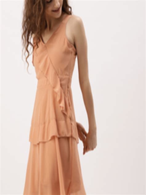 Buy DressBerry Women Nude Coloured Solid Layered A Line Dress Dresses For Women Myntra