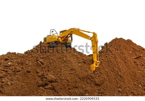 Crawler Excavator Digging Soil Construction Site Stock Photo 2226904533