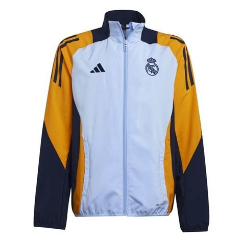 Real Madrid Trainingsjacke Presentation Tiro Blau Crew Orange Blau