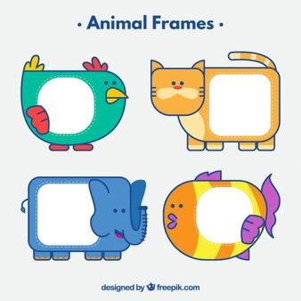 Free Vector | Animal frames