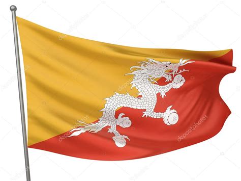 Bhutan National Flag — Stock Photo © megastocker #1734403