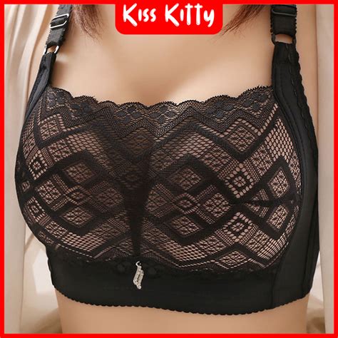 Jual Bra Wanita Renda Kemben Penutup BH Tanpa Kawat Big Size Cup Besar