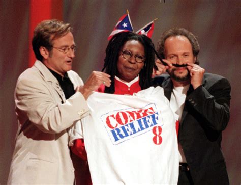 Robin Williams, Whoopi Goldberg, Billy Crystal, Comic Relief - 25 years ...