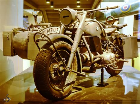 Ein BMW R75 Motorrad Mit Beiwagen Der Wehrmacht IWM London Februar