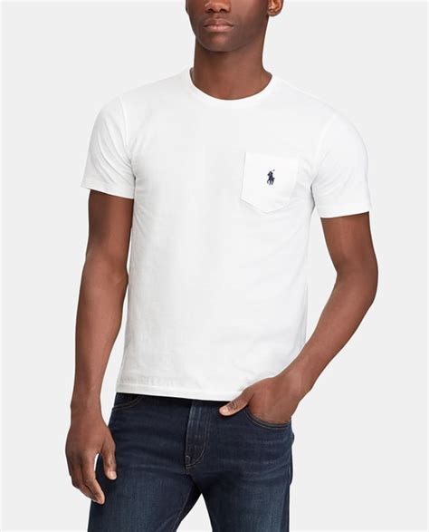 Camiseta De Hombre Polo Ralph Lauren Blanca De Manga Corta · Polo Ralph