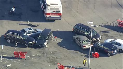 Bus Smashes Into Cars In California Store Parking Lot Cgtn