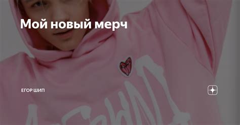 Мой новый мерч | ЕГОР ШИП | Дзен