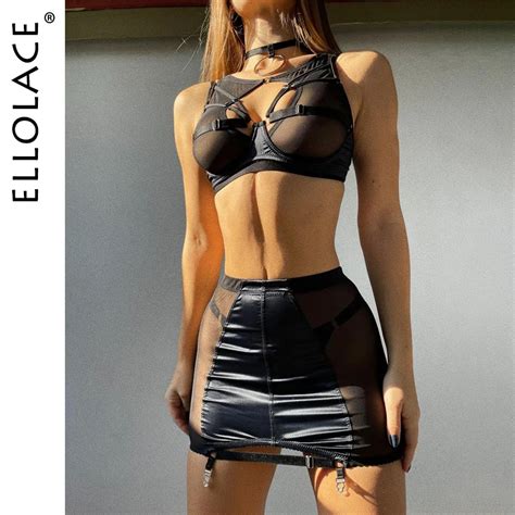 Ellolace Roupa Interior Extravagante Conjunto Para Mulheres Lingerie