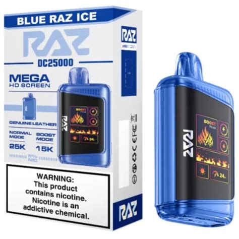 Blue Razz Ice RAZ DC25000 All Flavors Available