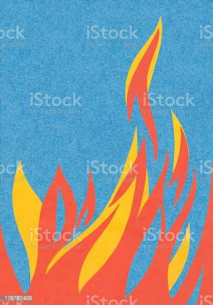 Fire Stock Illustration Download Image Now Retro Style Fire Natural Phenomenon Flame