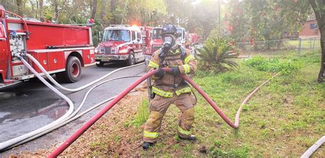 Marion County Firefighters Battle Blaze In Ocklawaha Mobile Home