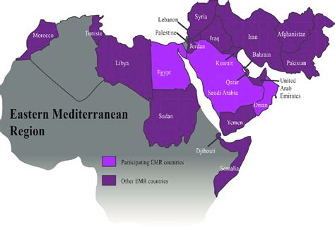 | Countries in the Eastern Mediterranean Region that participated in ...